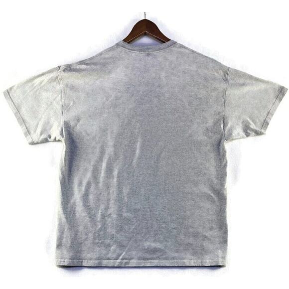America T-Shirt Men's Extra Large Gray Hanes Heavyweight - Picture 2 of 8